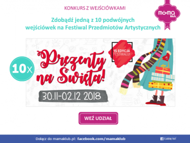 Konkurs "Zgarnij wejściówki na Festiwal Sztuki i Przedmiotów Artystycznych w Poznaniu"