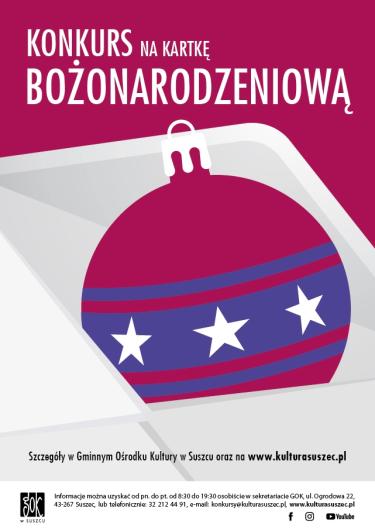 Suszec: Konkurs "Kartka Bożonarodzeniowa"