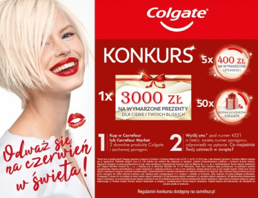 Konkurs "Co rozjaśnia Twój uśmiech w święta?" Carrefour