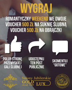 Konkurs "Przemyska Gala Ślubna" do godz. 12:00