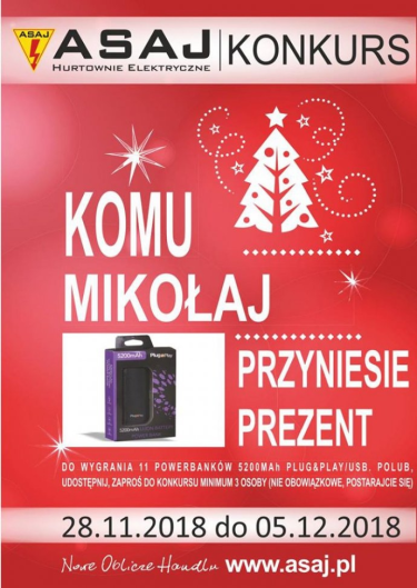 Konkurs "Komu Mikołaj przyniesie prezent?"