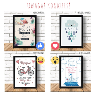 Wygraj jedną z czterech metryczek!