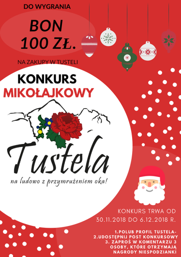 Konkurs "Mikołajkowy Tustela"