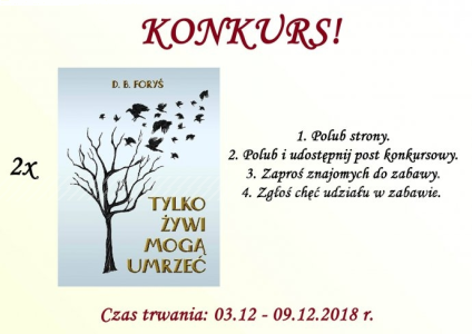 Wygraj 2 książki "Tylko żywi mogą umrzeć"