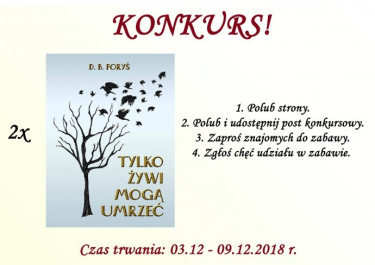 Wygraj 2 książki "Tylko żywi mogą umrzeć"