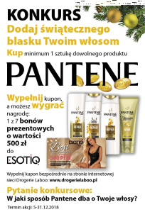 Konkurs "Dodaj świątecznego blasku Twoim włosom" Drogerie Laboo