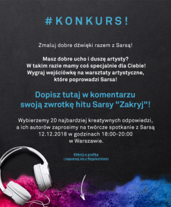 Warszawa: Wygraj warsztaty z Sarsą!