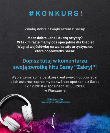 Warszawa: Wygraj warsztaty z Sarsą!