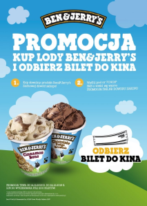 Warszawa: Konkurs "Kup lody Ben&Jerry’s i odbierz bilet do kina"
