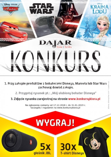 Konkurs "Mój ulubiony bohater Disneya"