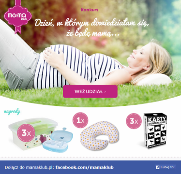 Konkurs "Dzień, w którym dowiedziałam się, że będę mamą..."