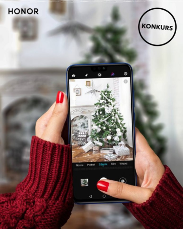 Konkurs fotograficzny "Honor 8X – choinka świąteczna"