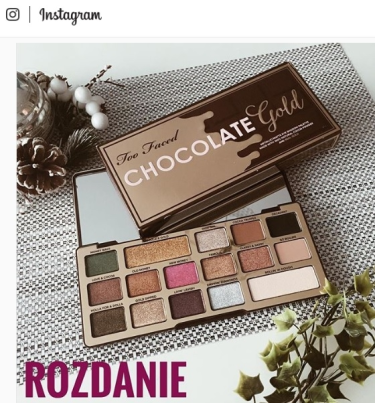 Wygraj paletę cieni Too Faced Chocolate
