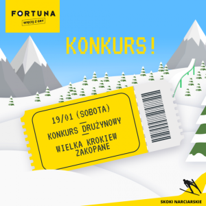 Konkurs "Wytypuj poprawnie pierwszą trójkę konkursu TCS w Innsburcku i wygraj"