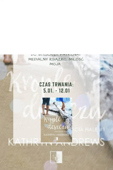 Wygraj książkę "Krople deszczu"