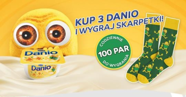 Konkurs "Kup 3 Danio i wygraj skarpetki"