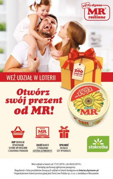 Loteria "Otwórz swój prezent od MR" Stokrotka