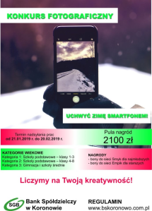 Konkurs fotograficzny "Uchwyć zimę smartfonem"