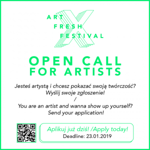Konkurs "X Art Fresh Festival"
