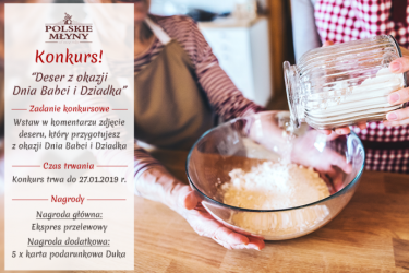 Konkurs fotograficzny "Deser z okazji Dnia Babci i Dziadka"