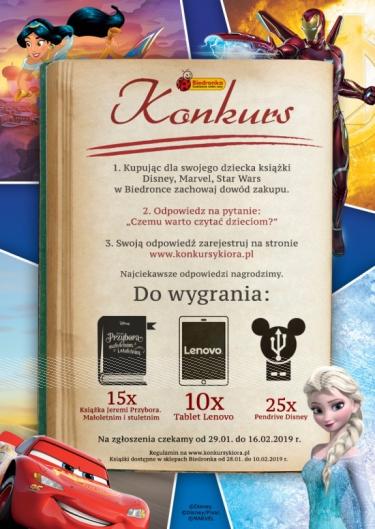 Konkurs "Biedronka - czemu warto czytać dzieciom"