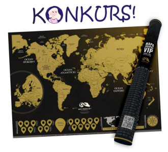 Wygraj mapę zdrapkę świata VIP