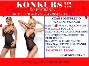 Wygraj bieliznę od Calma Fashion