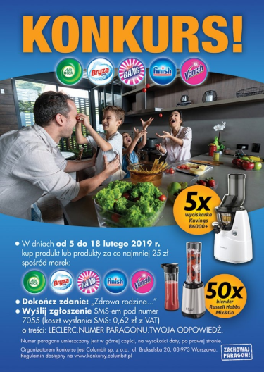 Konkurs "Zdrowie dla rodziny" E. Leclerc