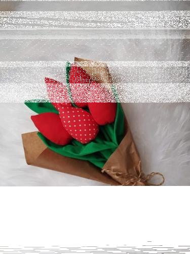 Wygraj bukiet tulipanów z materiału