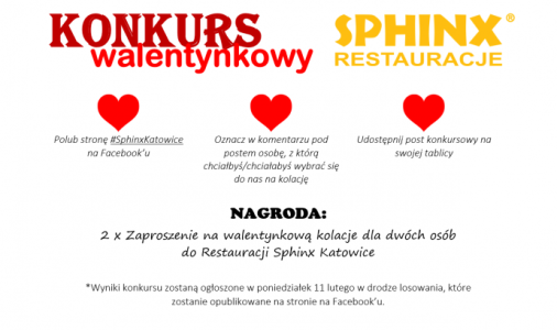 Katowice: Konkurs "Walentynki z Sphinx"