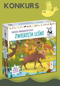 Konkurs "Puzzle zwierzęta lesne"