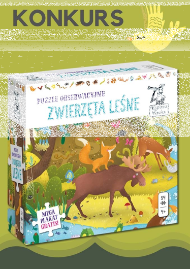 Konkurs "Puzzle zwierzęta lesne"