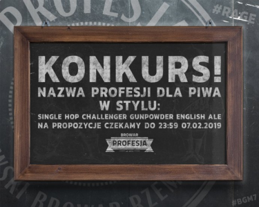 Wymyśl nazwę piwa browaru Profesja
