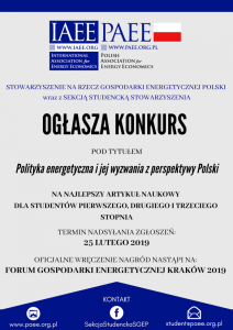 Konkurs na najlepszy artykuł dla studentów I,II i III stopnia