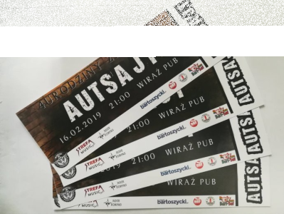 Bartoszyce: Wygraj cztery bilety na sobotnie urodziny grupy Autsajt w Wiraż PUB! do godz. 21:00