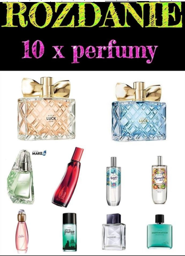 Wygraj zestaw 10 sztuk perfum Avon