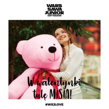 Warszawa: Konkurs "#WSJLOVE - W Walentynki tulę misia"