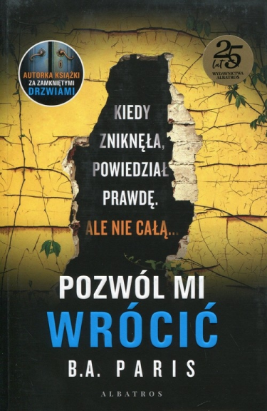 Wygraj książkę "Pozwól mi wrócić" do godz. 20:00