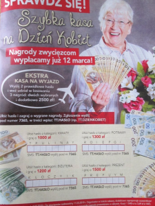 Konkurs "Szybka kasa na Dzień Kobiet"