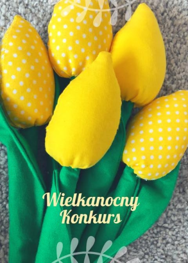 Konkurs wielkanocny - wygraj bukiet tulipanów z materiału