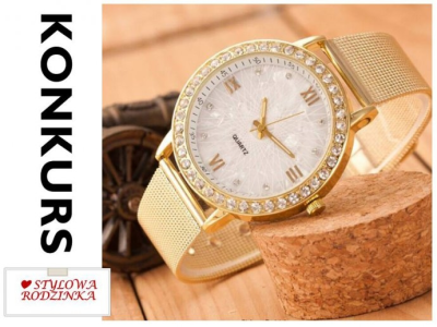 Wygraj pozłacany zegarek z diamencikami!
