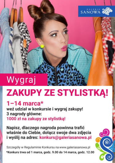 Przemyśl: Wygraj zakupy ze stylistką w Galerii Sanowa