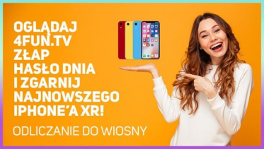 Konkurs "Złap hasło dnia i zgarnij iPhone'a XR"