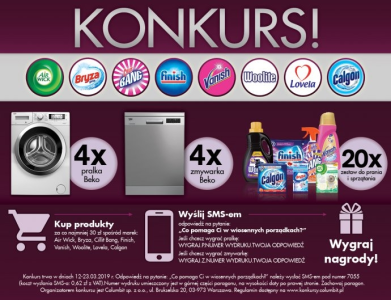 Konkurs "Pomocnicy w praniu i sprzątaniu" Carrefour
