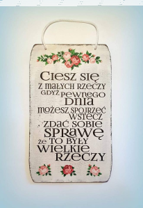 Wygraj tabliczkę z sentencją