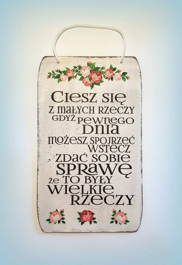 Wygraj tabliczkę z sentencją