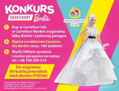 Konkurs "Urodzinowy Barbie" Carrefour