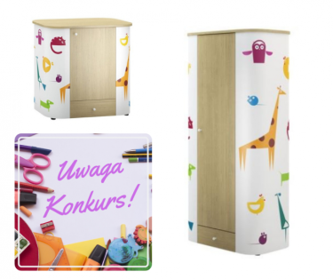 Wygraj komplet mebli VOX: szafa i komoda dziecięcej serii BOO! do godz. 22:00