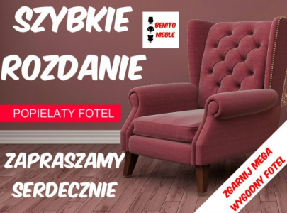 Konkurs "Benito-Meble do zgarnięcia popielaty fotel"