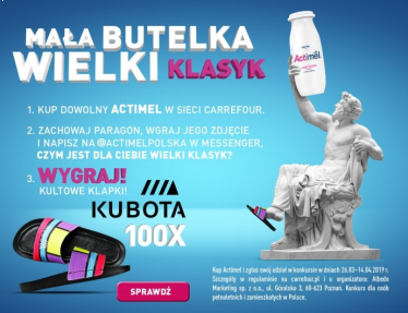Konkurs "Mała butelka, wielki klasyk" Carrefour